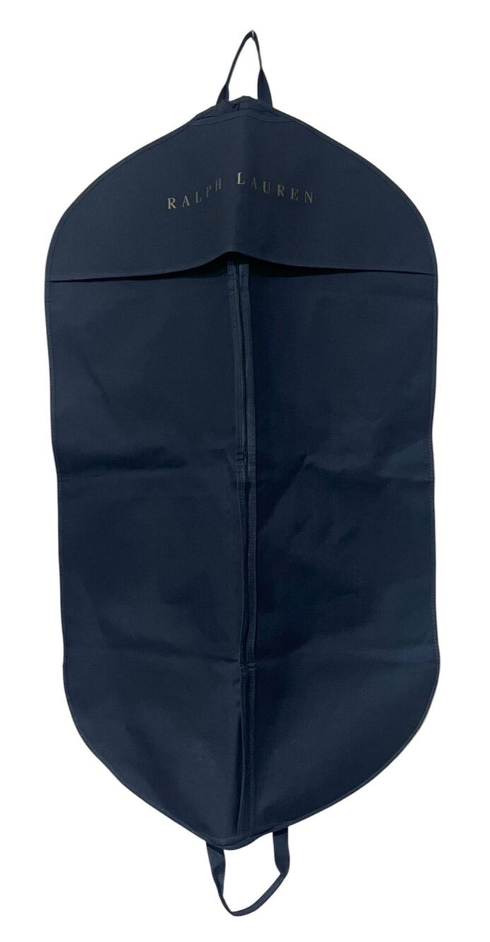 Ralph Lauren Dark Blue Garment Bag Hanging Travel Suit Cover 24" Wide 39” Long